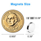 Caturledas Small Magnets for Crafts, 10x2 mm Round Magnets 200 Pack