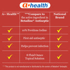 A+Health Povidone Iodine 10% First Aid Antiseptic Topical Solution 8 Fl oz