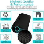 Vive Premium Crutch Pads & Hand Grips - Comfortable, Breathable, Machine Washable Padding - Moisture Wicking & Odor Reducing Pillow Accessory Covers for Adult & Youth Walking Crutches