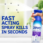 Zevo Flying Insect Killer Spray - Bug Spray for Home Use - Versatile Gnat, Mosquito, Fruit Fly Killer & More - with Rosemary & Cornmint Oil - for Indoor & Outdoor Use (3 Bottles)