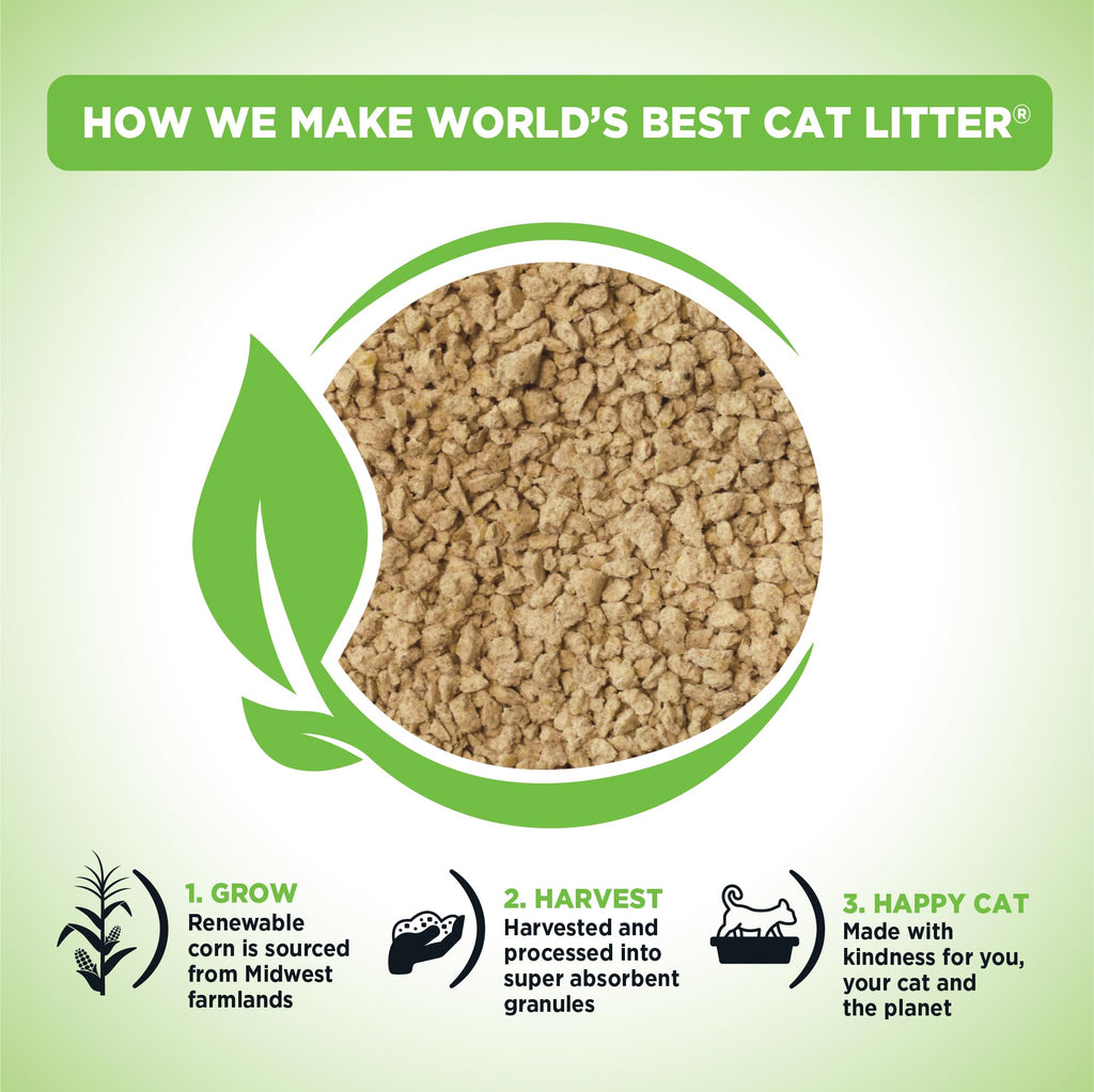 World's Best Cat Litter Comfort Care, Unscented, Odor Control, 32 lb Bag
