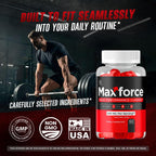 Max Force Gummies - Official Max Force Gummys with All Natural Ingredients, Advanced MaxForce Maximum Strength Formula for Wellness & Overall Health Support, 60 Gummies for 1 Month