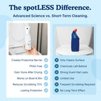 spotLESS MATERIALS Toilet Coating, Toilet Coating Spray for Ceramic and Porcelain, Water Repellent Barrier, Helps Reduce Scrubbing and Cleaning Time, PFAS Free Bathroom Essential, Cleaning Supplies