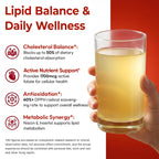 Veltracha Cholesterol Healthy Drink, Support Cholesterol Levels Drink with 600mg Beta-Sitosterol, Folate & Inositol, Zero Sugar and Vegan, Passion Fruit Flavor, 20 Servings