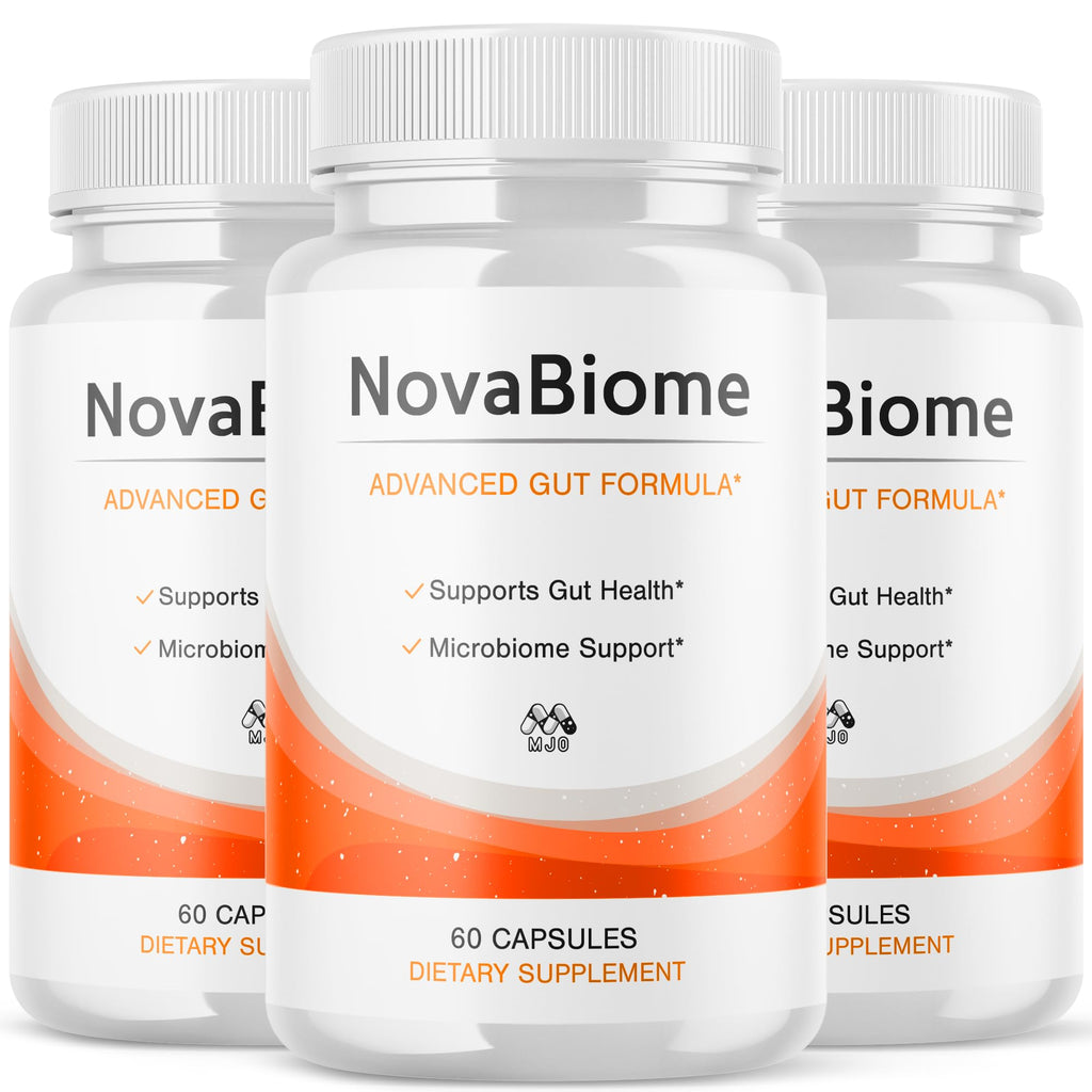 (3 Pack) NovaBiome Capsules, Official NovaBiome Pills with All Natural Ingredients, Advanced Formula Probiotic Skin and Health Support, Maximum Strength Supplement for Overall Wellness (180 Capsules)