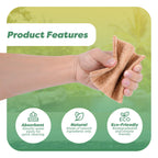 SCRUBIT 24 Natural Scouring Pads - Eco Friendly Scrubbing Pads for Kitchen Cleaning, Dishes, and Pots - Non-Scratch Kitchen Scrubbers - 100% Natural Sisal Fibers (24 Pack)