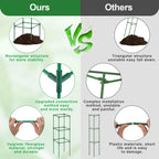 Lezmarket 3 Pack Tomato Cages for Garden, Tomato Trellis for Raised Garden Bed with Plant Clips and Twist Ties for Climbing Plants, 43 inches