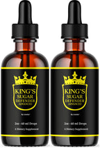 (2 Pack) Kings Sugar Defender - Official KingSugar Defender Drops Advanced Formula Support Maximum Strength, Natural Supplement Liquid Drop for Overall Health & Wellness, 2 Bottles for 2 Months