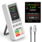 AEGTEST HOUND-1011S Portable Radon Detector, High-Accuracy Sensor for Home, Lightweight, Audible & Visual Alarms, Long-Term Monitoring, Easy-to-Use Radon Tester in pCi/L or Bq/m³ for Basement