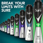 Sure Cotton Dry 48h protection against sweat and odour Anti-perspirant Aerosol MotionSense technology deodorant 250 ml