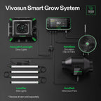 VIVOSUN G4 4" 195 CFM Inline Fan &Smart Controller, Aerozesh for IndoorGrow