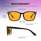 Cyxus Orange Blue Light Blocking Glasses for Men Women Gaming Glasses Redece Eye Strain Sleep Better 8082Z01