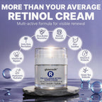 Anti-Aging Face Cream with Retinol & Hyaluronic Acid – Made in USA – Pro-Collagen Night Cream for Women & Men – Firming Face & Neck Moisturizer for Fine Lines, Wrinkles & Aging Skin – 1.7 fl oz