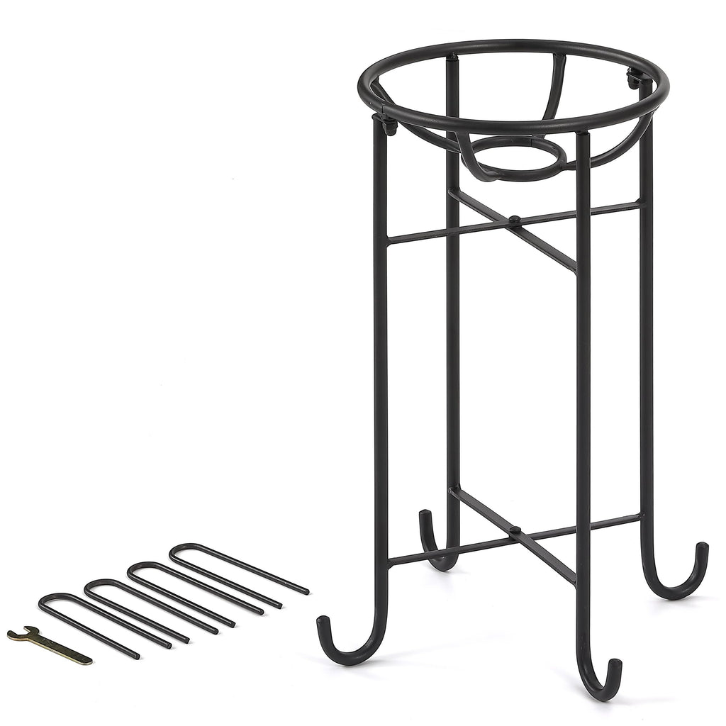 Wenbery Metal Gazing Ball Stand for 10 Inch Ball, Glass Gazing Globes, Black Gazing Globe Display Stand for Garden Decor, Indoor/Outdoor
