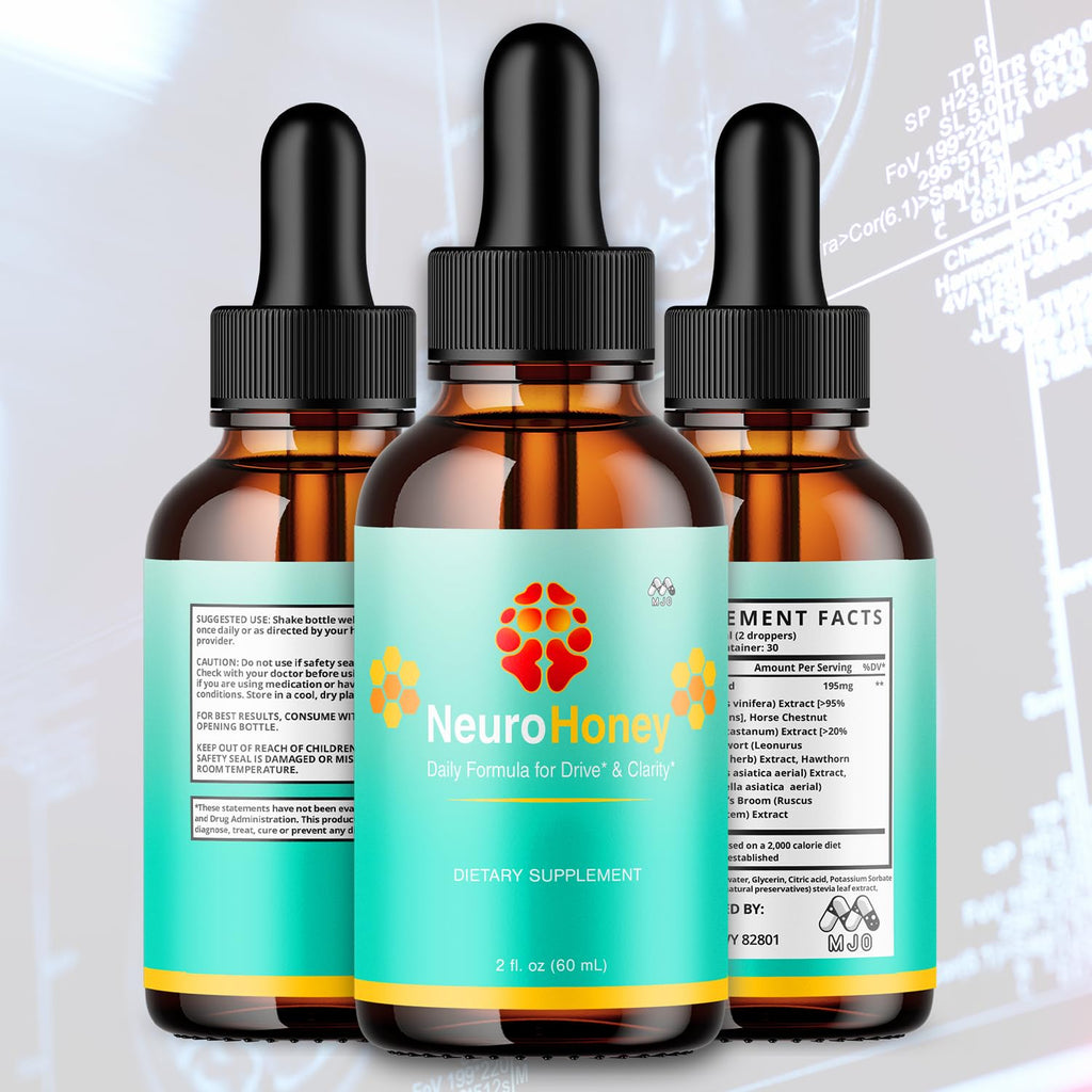 Neuro Honey Drops, NeuroHoney Drops with All Natural Ingredients, Advanced Neuro Honey Drops Overall Health and Wellness Vitamin Supplement Formula with Maximum Strength Multivitamins (30 Servings)