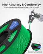ELEGOO PETG 3D Printer Filament 1.75mm Bundle 4KG Yellow/Orange/Green/Blue