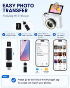 W & O 4K Digital Camera for Photography,Flip Screen Digital Camera for Kids