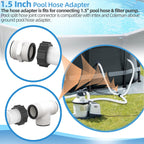 1.5" Pool Filter Pump Hose & Pool Hose Adapter Connector for Intex Coleman Above Ground Swimming Pool Sand Filter Pumps & Saltwater Systems Above Ground Pools Pump Parts