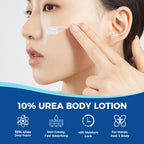 OUKEYA Urea Cream for Dry Chapped Skin with 10% Urea Deep Moisturizer Body Lotion, Softens & Soothes Hands Elbows Feet Hydrates Locks in Moisture, Fast Absorbing & Non-Greasy, 11.28 oz Large Capacity
