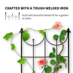 SCENDOR Garden Trellis 70” x 20” for Climbing Plants 6FT Metal Iron Wire Vine Flower Trellises for Outdoor Climbing Plants Support