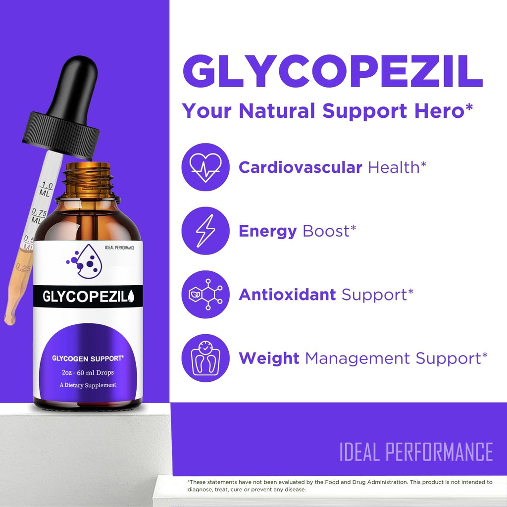 Glycopezil Drops, Official Glycopezil Blood Support Supplement Droppers - Maximum Strength, All Natural Healthy Circulation and Stable Levels, Advanced Glycopezil Health Support Reviews (3 Pack)