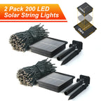 JMEXSUSS 2 Pack Solar Halloween Lights, Total 151FT 400 LED, Orange