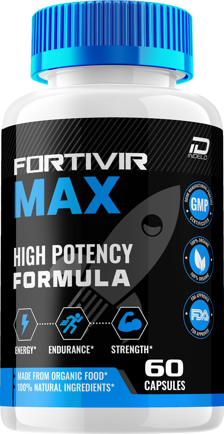 Fortivir Max Capsule – Fortivir Max All Natural Supplement Advanced Formula Overall Health Support and Reviews (1 Pack - 60 Capsules)