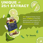 Citrus Bergamot Supplement for High Cholesterol - Italian Citrus Bergamot & Plant Sterols Stanols Natural Way to Balance Cholesterol Level, Vegan, Non-GMO, 120 Counts
