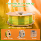 3DHoJor Transparent Multi Rainbow Color Change PLA 1.75mm 1KG 3D Printing Filament Crystal Rainbow PLA -Wheat Field