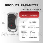 Avisontek 3-Pack G3T-R for Genie Garage Door Opener Remote, Replacement for All Genie Intellicode Garage Door Opener