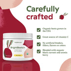 Brightcore Nutrition - BrightBeets Beet Powder, Red Apple Flavor, 150 Grams, 30 Servings