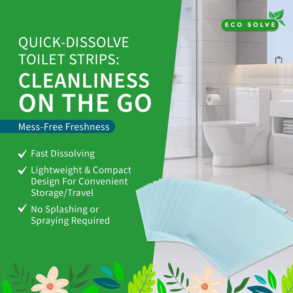 Toilet Bowl Cleaner Strips, Eco-friendly, Non-toxic, Septic Safe, Removes Odors & Stains, Plastic-free, Natural Toilet Bowl Cleaner for Quick and Easy Cleaning, Toilet Fresheners (180 count)