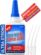 ALECPEA Medium-Thick CA Glue (500 CPS) 20g - Instant Bond Adhesive