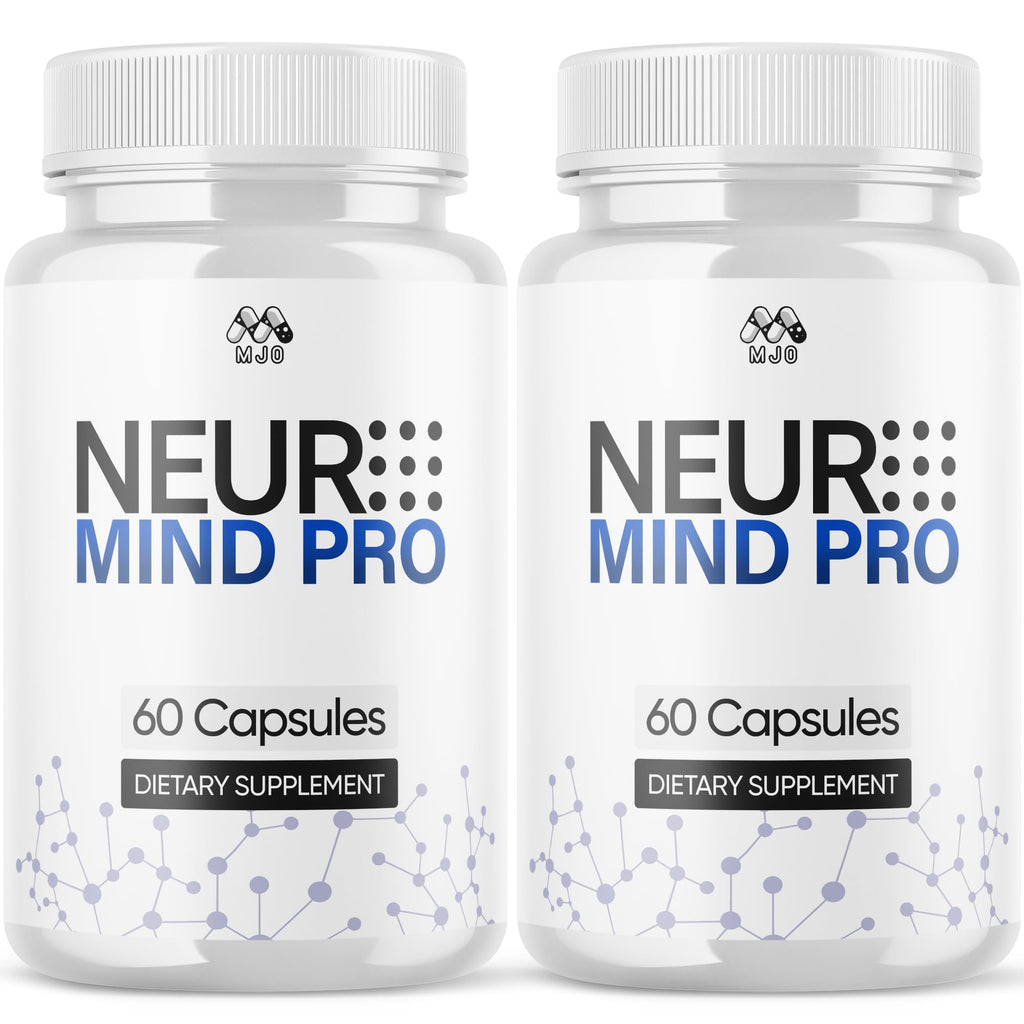 (2 Pack) Neuro Mind Pro Capsules, Official NeuroMind Pro Brain Health Pills with All Natural Ingredients, Brain Health and Wellness Supplement with Premium Vitamins for Women and Men (120 Capsules)