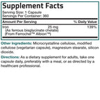 Bronson Iron Bisglycinate 25 mg Gentle on The Stomach, Supports Energy & Healthy Red Blood Cell Production - Non-Constipating Formula - Non GMO, 360 Vegetarian Capsules