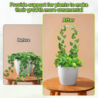 Vokvaktak 6 Pack U-Shape Acrylic Plant Trellis for Indoor Climbing Plants, 16 Inch Small Plant Trellis, Potted Plant Climber Support for Pothos, Vine Ivy, Houseplant