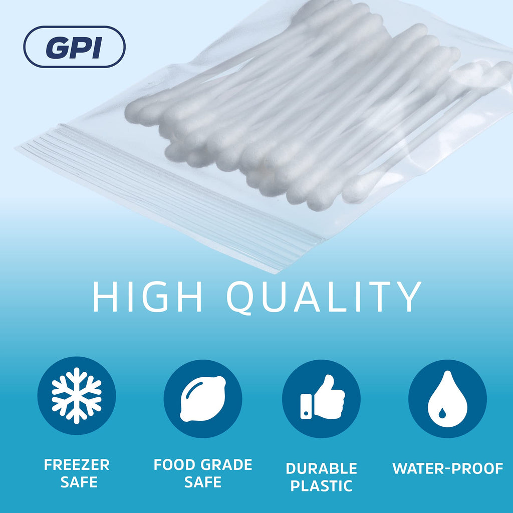 2" x 3" Small Reclosable Zip Bag - Heavy-duty 4 Mil, Bulk Case of 4,000 - Clear, Resealable Zip Top Lock for Storage & Packaging Food, Nuts, Bolts & Screws.