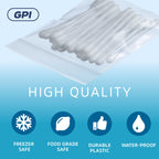 2" x 3" Small Reclosable Zip Bag - Heavy-duty 4 Mil, Bulk Case of 4,000 - Clear, Resealable Zip Top Lock for Storage & Packaging Food, Nuts, Bolts & Screws.