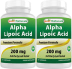 Best Naturals Alpha Lipoic Acid 200 Mg 120 Capsules (120 Count (Pack of 2))
