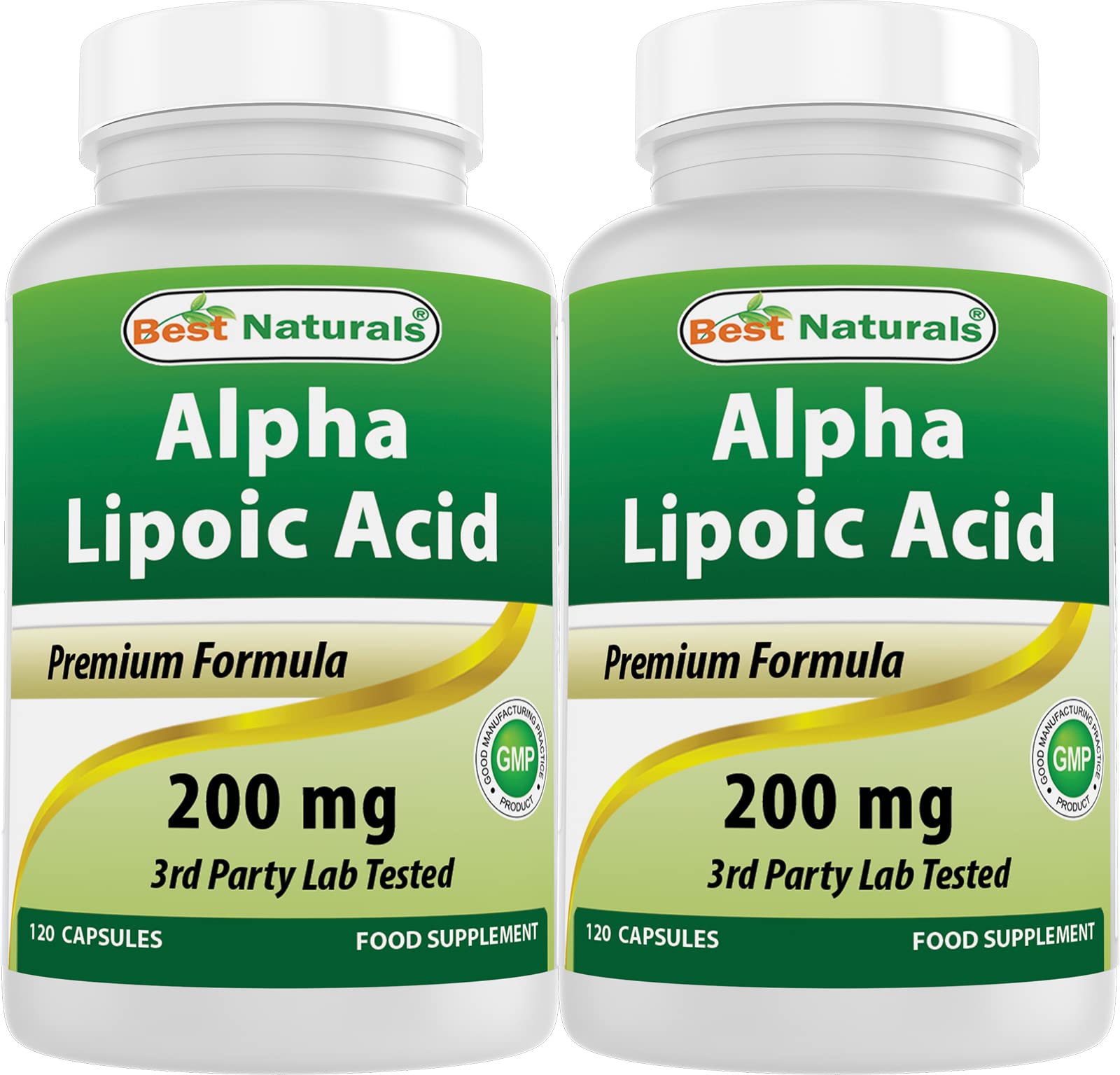 Best Naturals Alpha Lipoic Acid 200 Mg 120 Capsules (120 Count (Pack of 2))