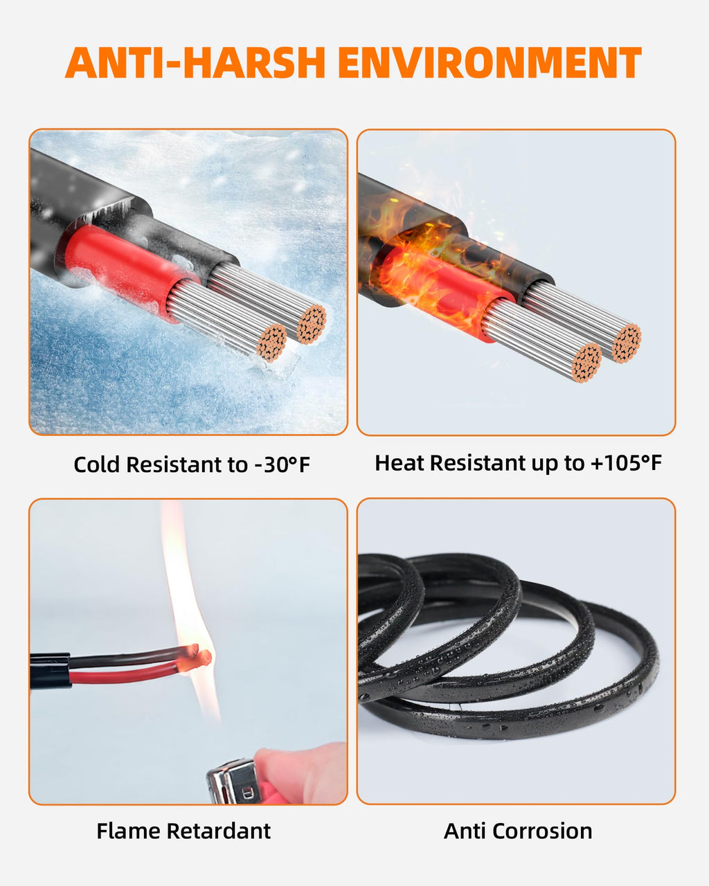 CONEPY 16 Gauge Wire, 16 AWG 2 Conductor Electrical Wire, Flexible/Oxygen-Free Tinned Copper/Stranded PVC 16/2 Cord for Automotive, Marine, LED Strips, Solar, RV, Lighting (50FT)