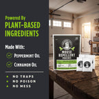 Grandpa Gus's Natural Mouse Repellent Pouches, Cinnamon/Peppermint Oils Repel Mice from Nesting in Home/Cabin/Boat/Car Storage/RV/Machinery/Shed (16 Pouches)