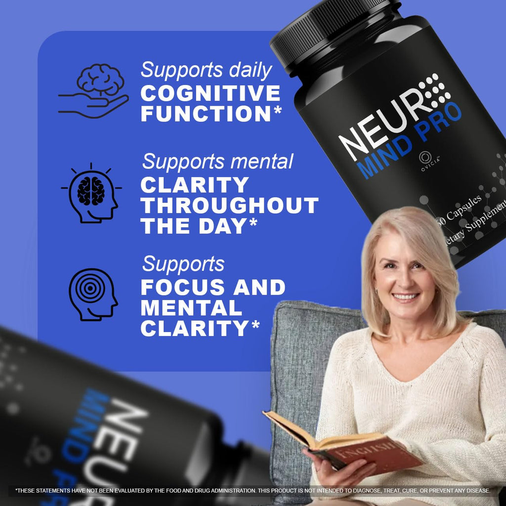 Neuro Mind Pro - Neuro MindPro Capsules Advanced Formula, NeuroMindPro Original Premium Pills All Natural Daily Support for Overall Health & Wellness Reviews, 60 Capsules for 1 Month