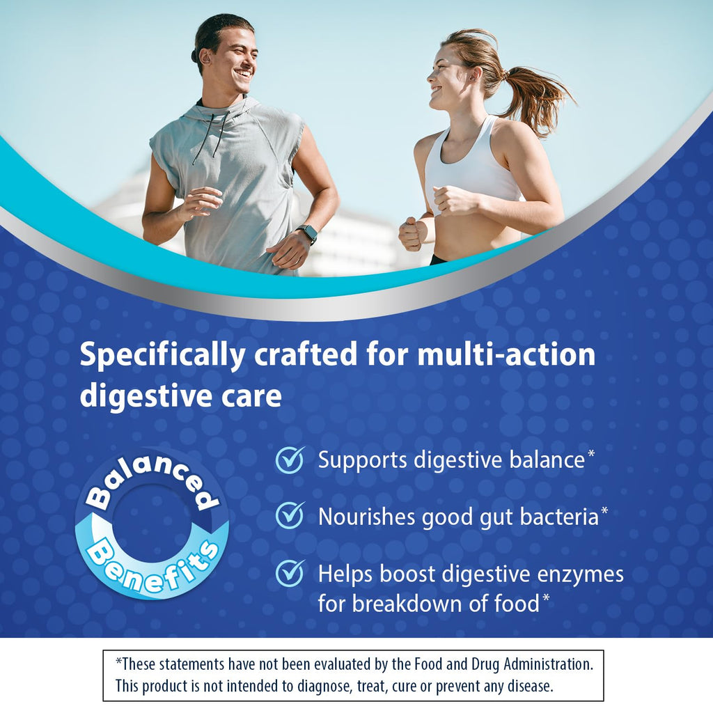Florastor Prebiotic and Probiotic Gummies, Digestive and Metabolic Support Probiotic Blend for Multi-Action Digestive Health Care, with Vitamin B12, 112 Gummies