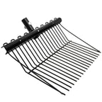 Cididu Pitch Manure Fork Head, Metal Pitch Fork for Garden, Durable Digging Fork Rake Head Replacement with Angled Tines, Stable Pitchforks Scoop for Mulch Horse Stall Picking up Hay Animal