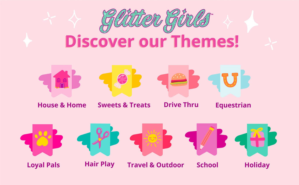 Glitter Girls – 14-Inch Fashion Doll – Blonde Hair & Green Eyes – Pink Cardigan & Skirt – Cat – Themed Outfit – 3+ Years– Fifer