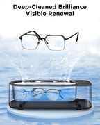 Ultrasonic Jewelry Cleaner Machine: 48KHz Ultra Sonic Cleaner for Jewelry,Eyeglass,Rings,Watch Band,Dentures,with Dual Cleaning Modes,350ML 304 Stainless Steel Tank,Gift for Wife,Mom,Daughter