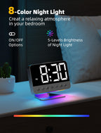 Odokee Digital Alarm Clocks for Bedrooms: Easy to Read Across The Room