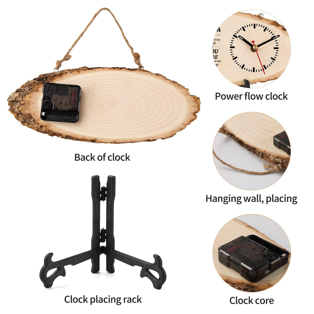 BeauGift Dad Gifts, Wooden Clock Birthday Gifts for Daddy from Daughter Son
