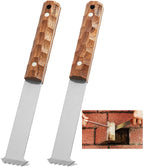 Upgraded Paver Removal Tool, Sapele Wood Handle & Dual-Height Joint Scraper